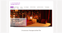 Desktop Screenshot of massage-l-audacieuse.com