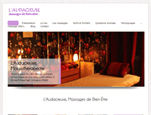 Tablet Screenshot of massage-l-audacieuse.com